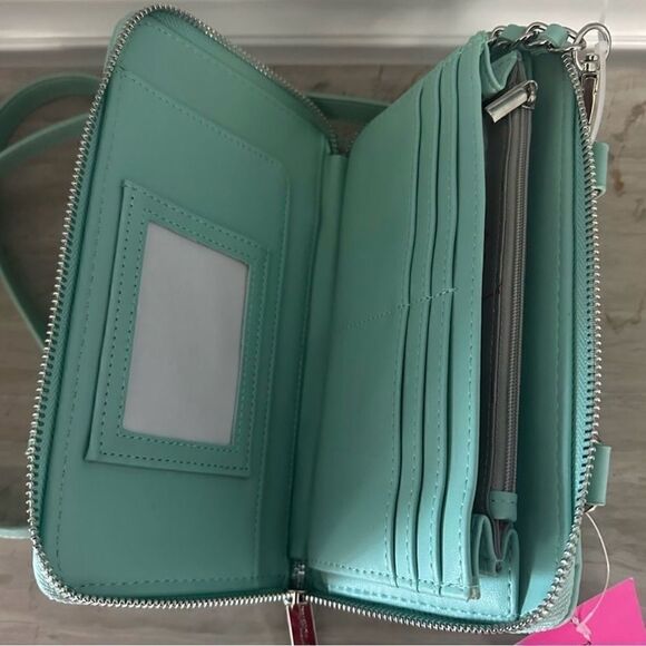 Betsey Johnson Xolayla aqua blue, crossbody bag. - Picture 3 of 6